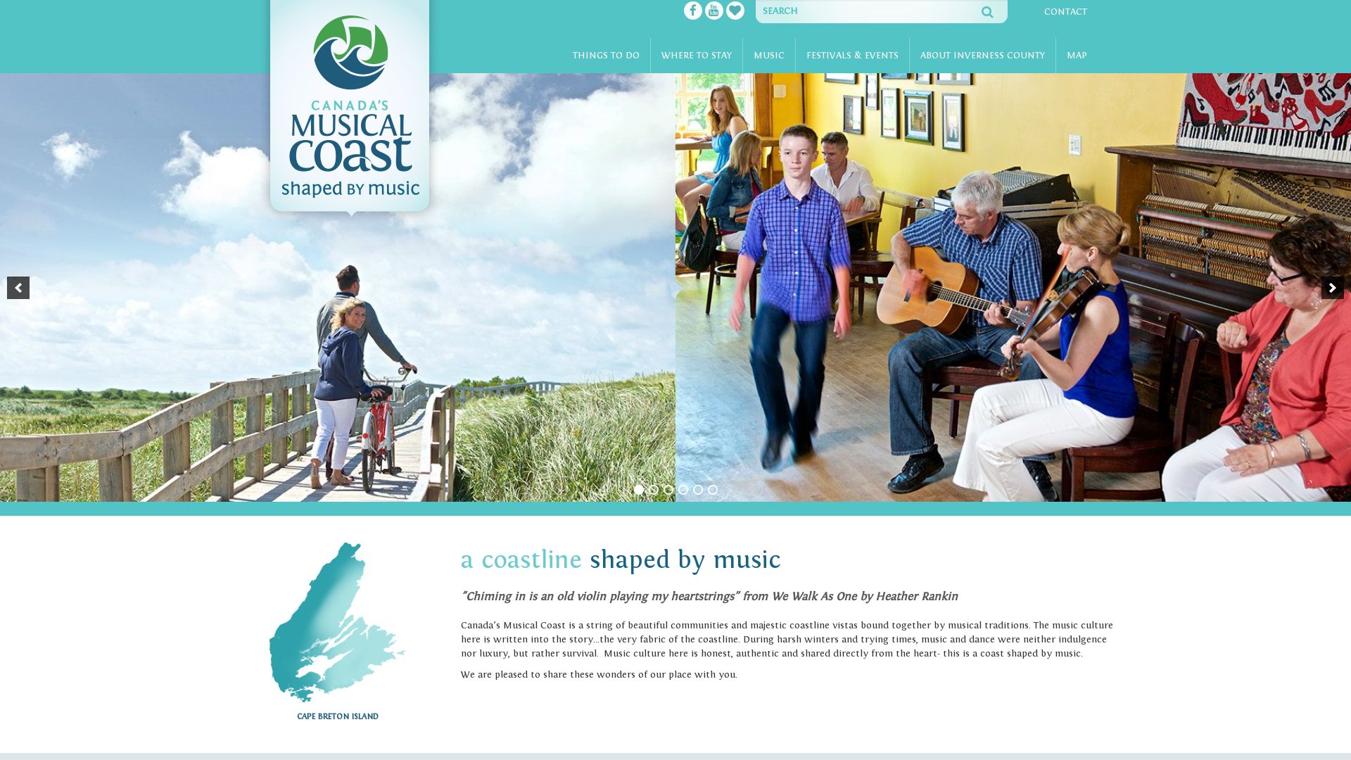 Screenshot of Canada's Musical Coast