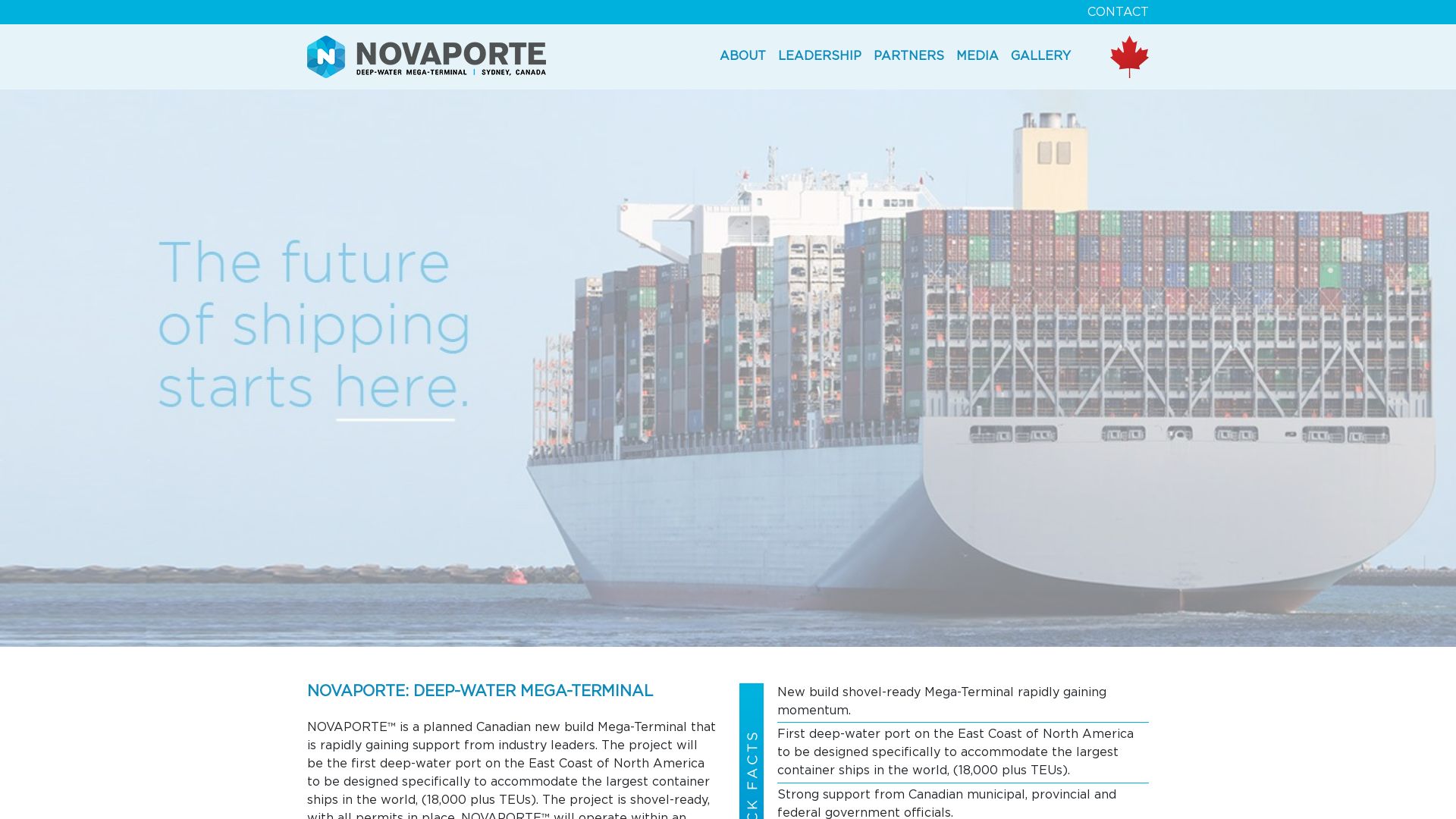 Screenshot of NovaPorte