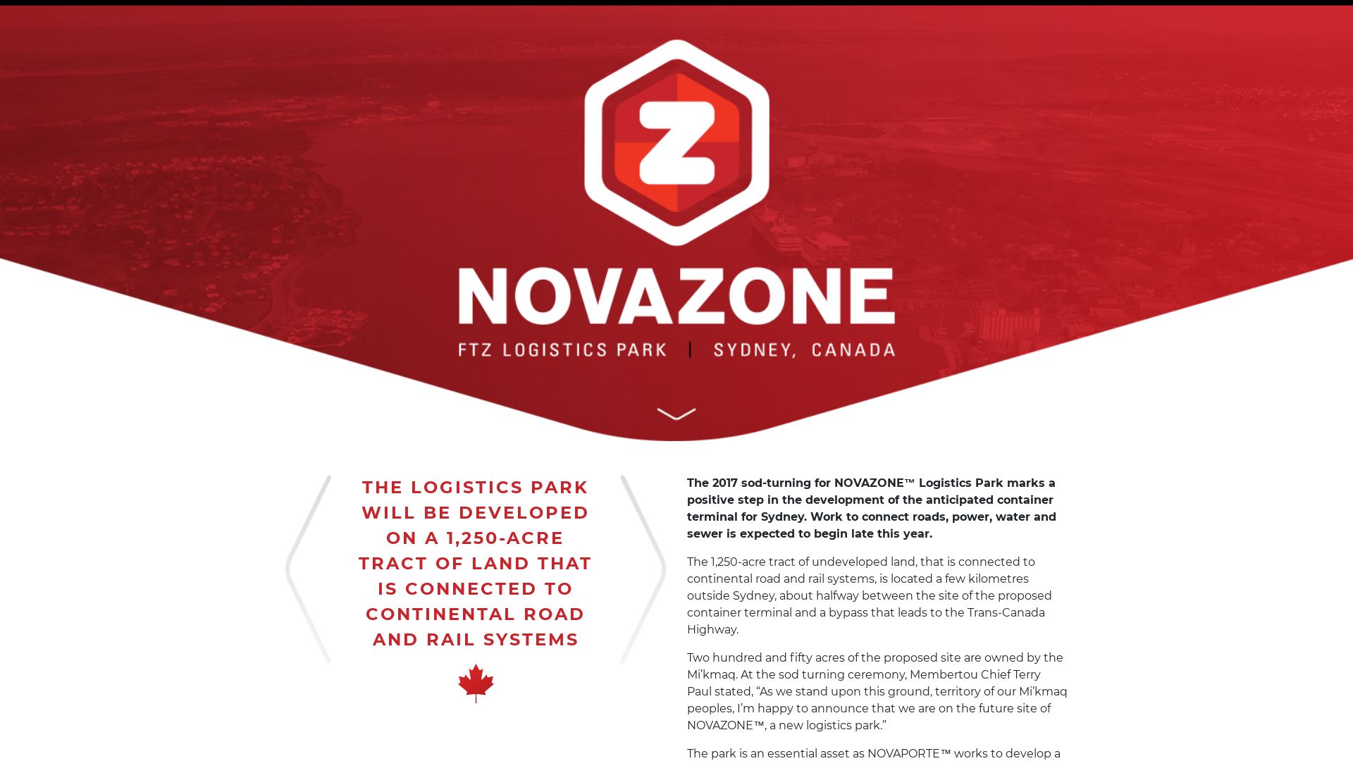 Screenshot of NovaZone